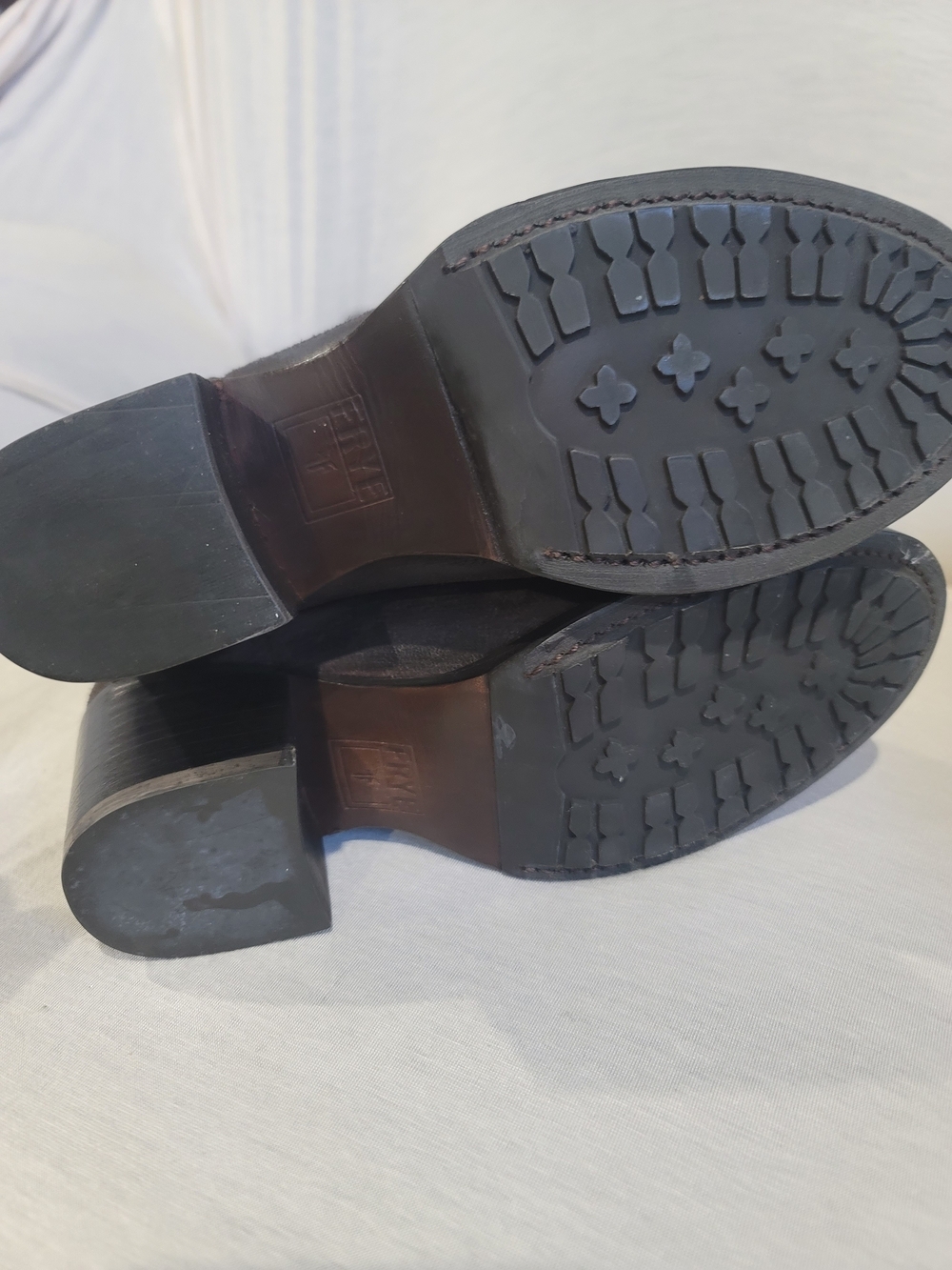 Frye Brown Suede & Leather Tall Boots Size 6.5 EUC - Picture 7 of 10